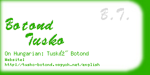 botond tusko business card